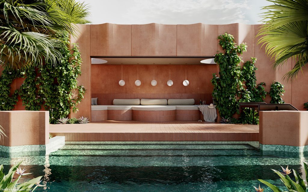 Allere Collection - rooftop pool - UNO - with greeneries