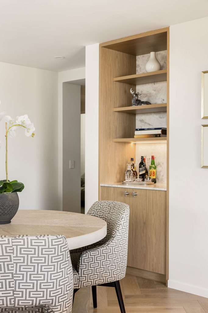 Earthborn by Design - interior - dining area with cabinets - KP Reno