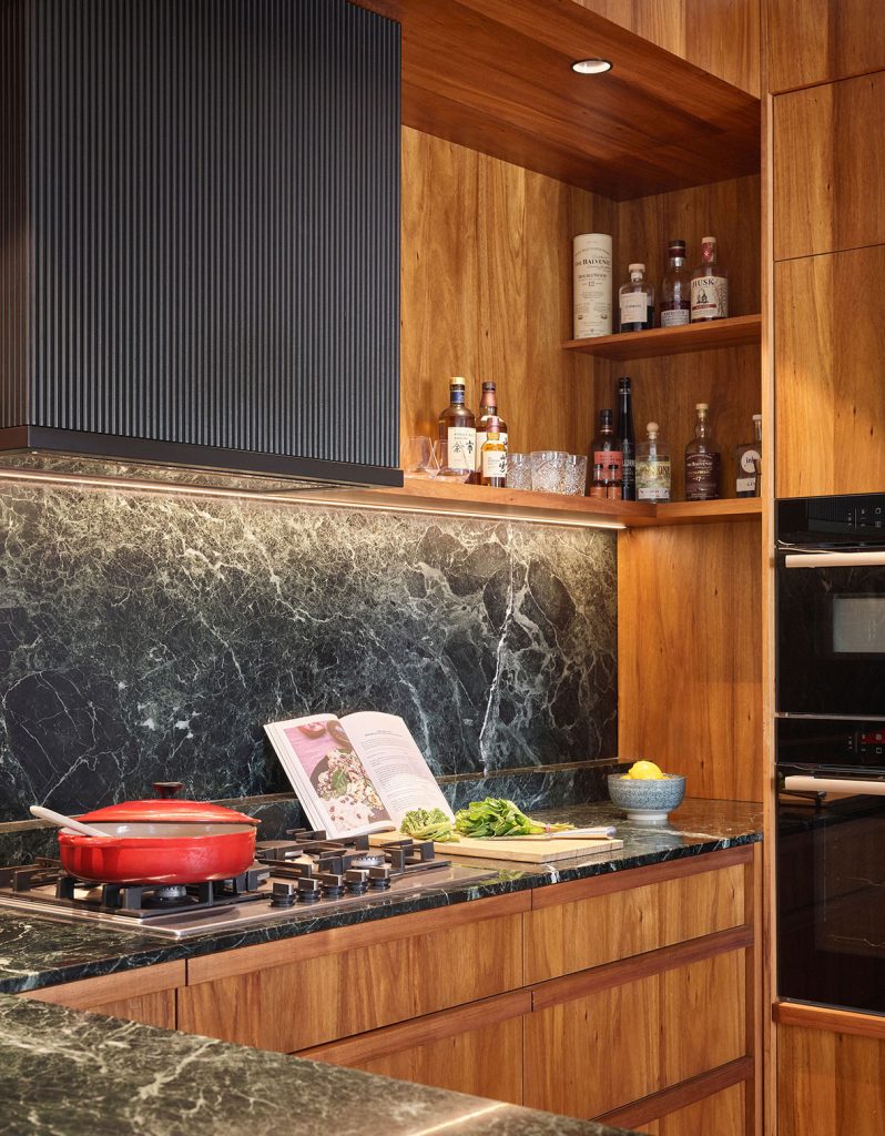 Goode Residence by Hive Architecture - Scott Burrows Photo - kitchen counter and cabinets