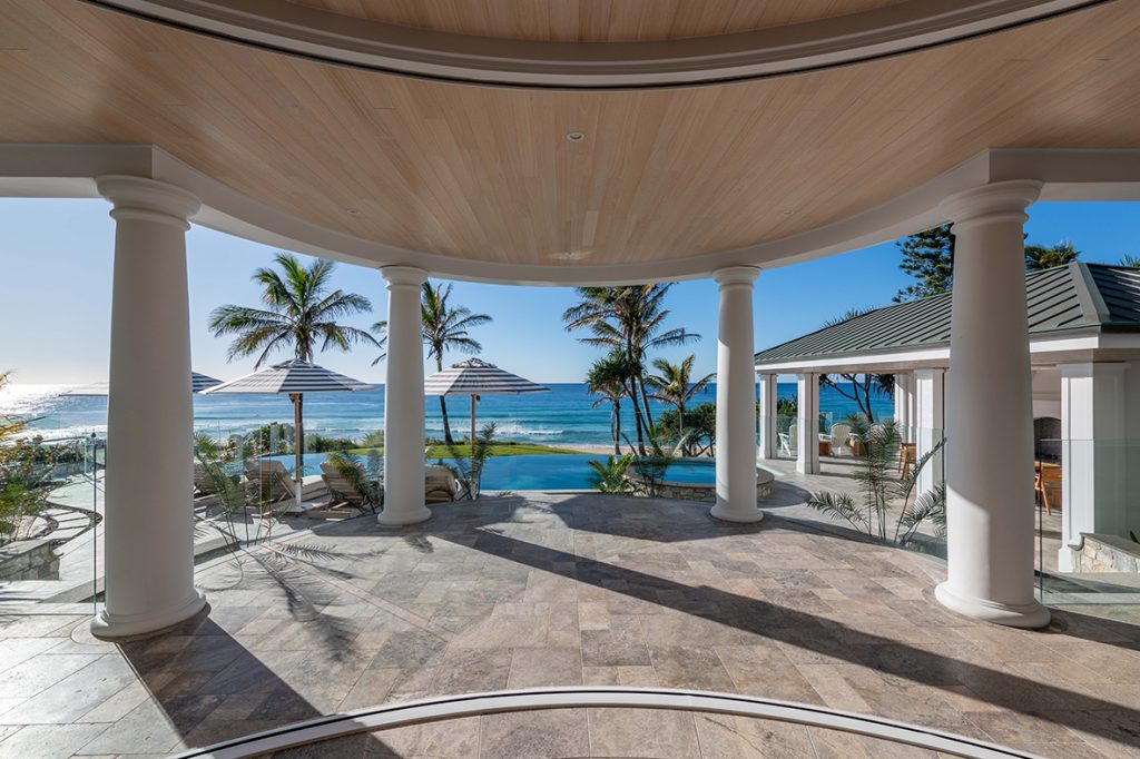 Hampton homes - exterior - multipurpose function area with views of the beach