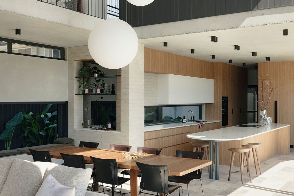 LIVING EDGE AUSTRALIA - interior - kitchen and dining area - wide angle shot